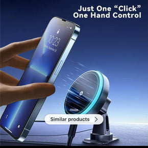 Magnatic Wirless charger car mount phone Bracket Holder charger image 0