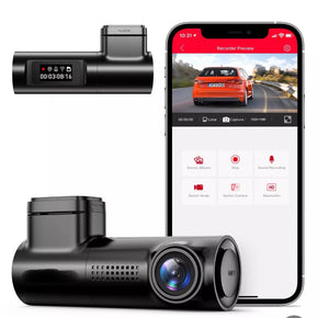 Smart HD front dashcam with app for truck and cars image 0