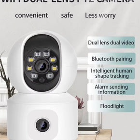 Home indoor security camera 360 rotation app control motion sensor two way talk