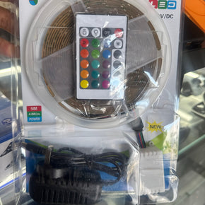 LED strips lights multiple colours with remote control