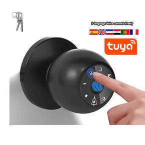 Home security digital mart lock with digital 2 pcs keys and fingerprint key lock many more features